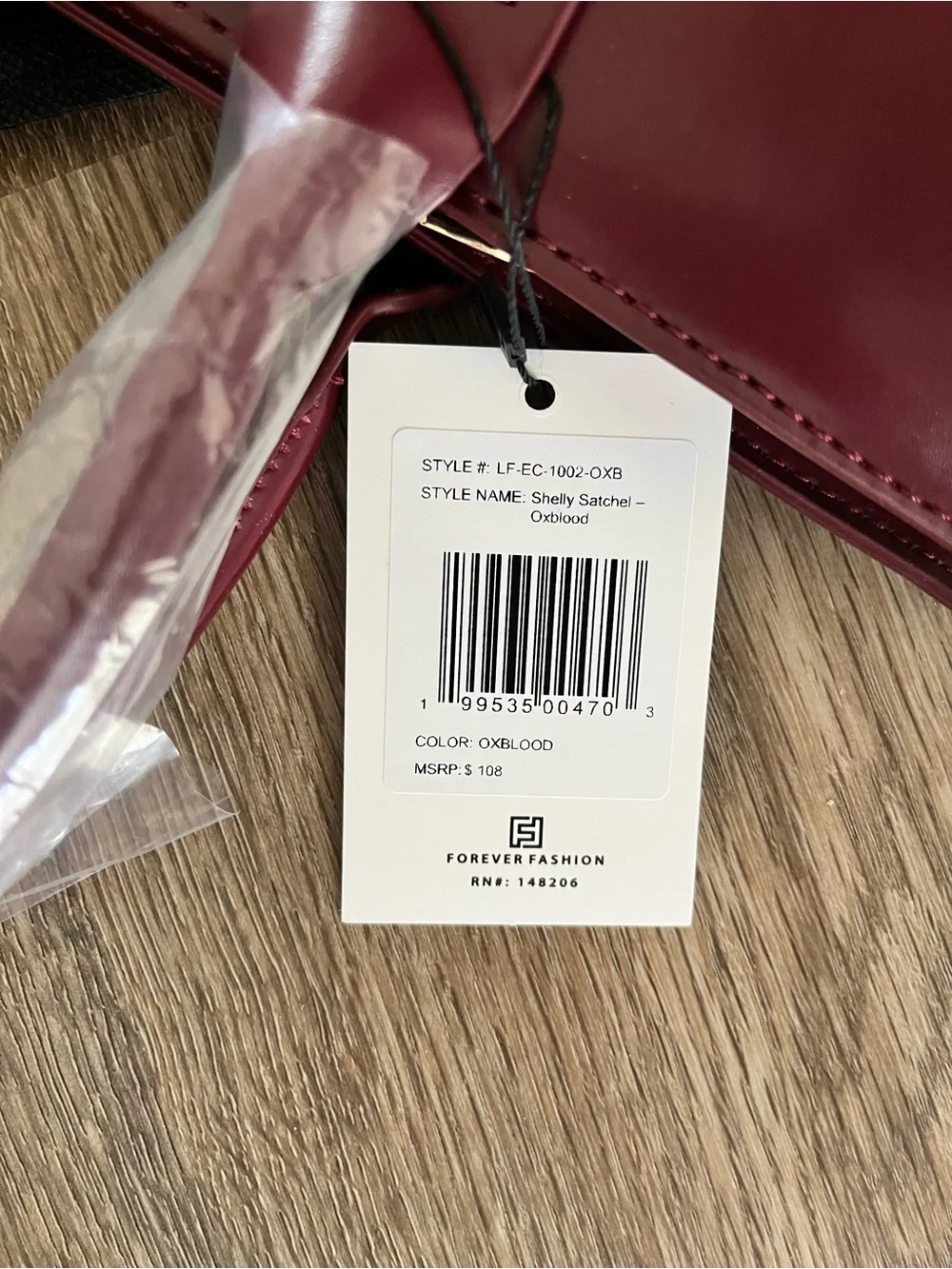 Brand New London Fog Oxblood Color Handbag/satchel style.